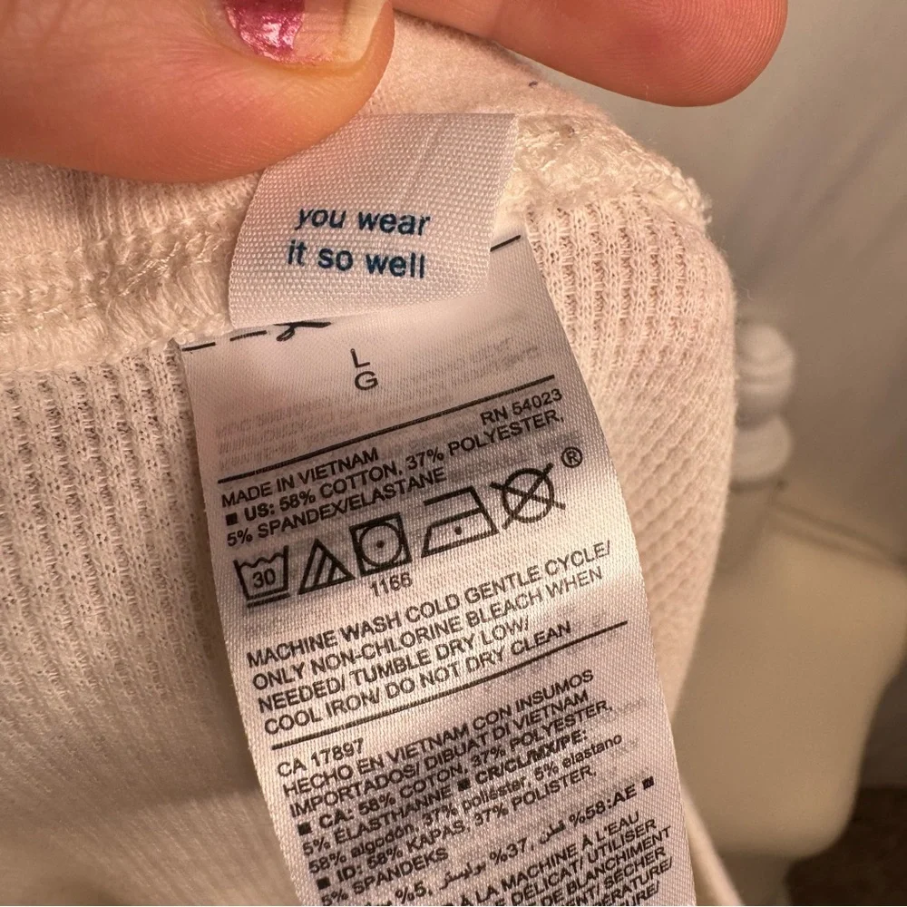 Old Navy Thermal Leggings Snow Leopard Animal Print Pajama Pants L - Picture 14 of 16